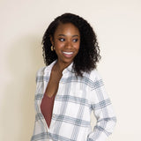 Thread & Supply Domingo Plaid Flannel for Women in Blue