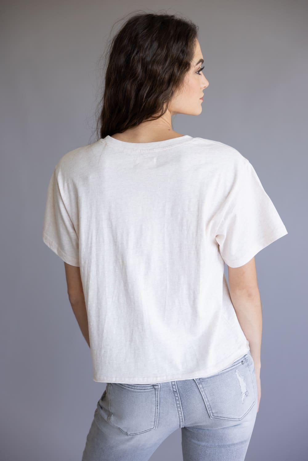 Thread & Supply Katelin T-Shirt for Women in Pink Oatmeal
