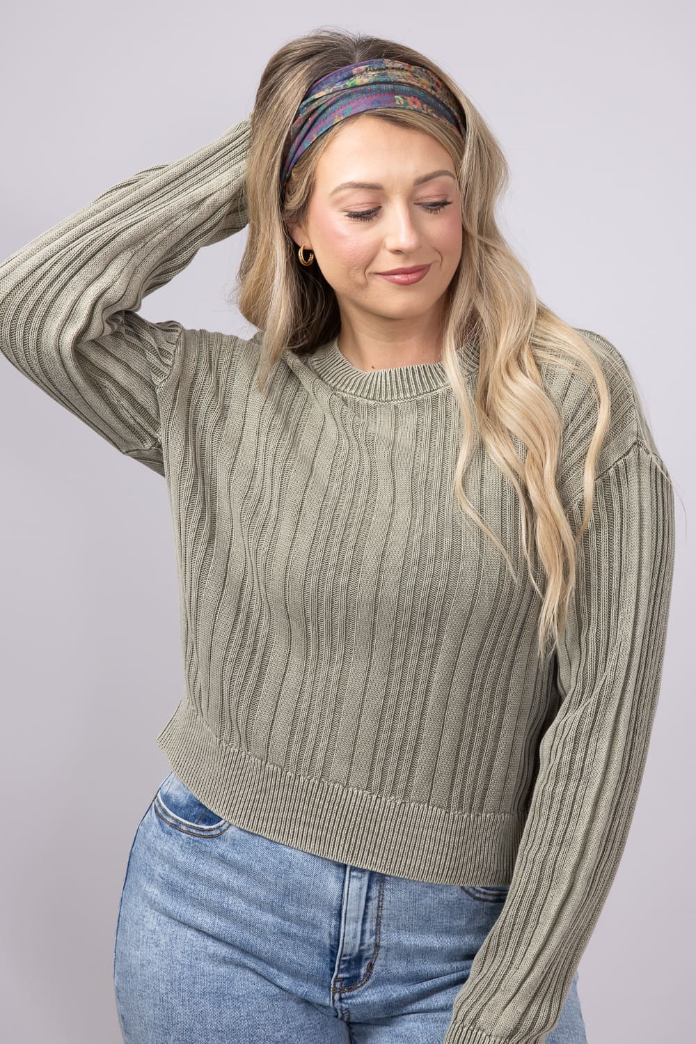 Thread & Supply Lucille Sweater for Women in Desert Sage