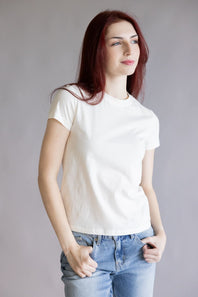 Thread & Supply Natalie Tee for Women in Ivory