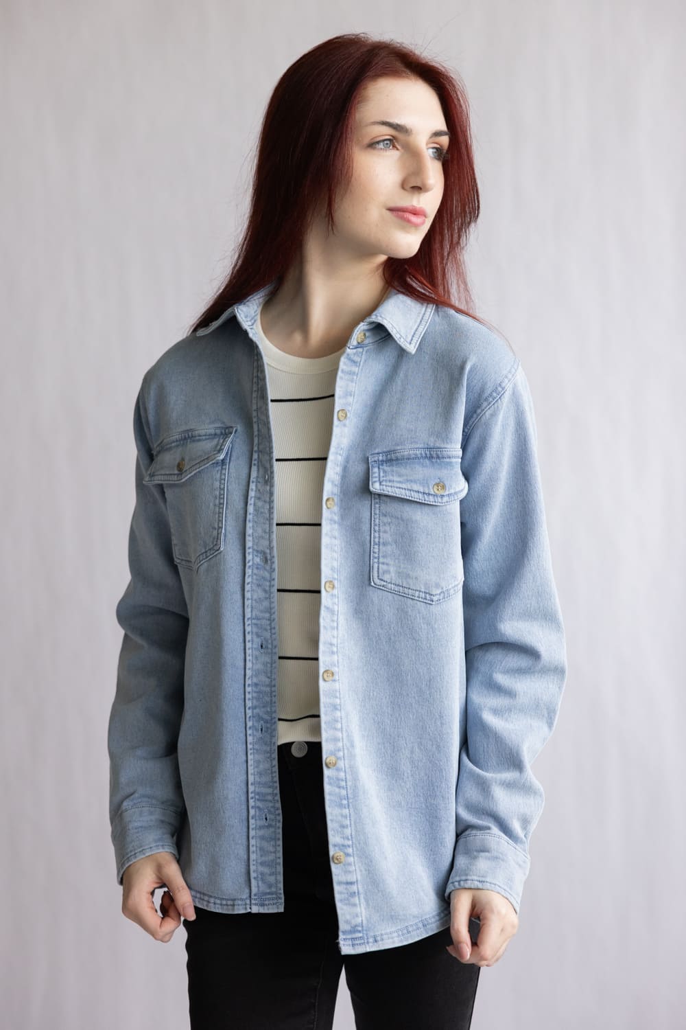 Thread & Supply Rylee Shirt for Women in Denim