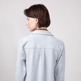 Thread & Supply Lewis Soft Luxe Button Up Shirt for Women in Medium Grey Heather