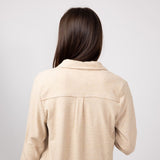 Thread & Supply Lewis Soft Luxe Button Up Shirt for Women in Striped Iced Coffee