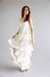 Tiered Floral Ruffle Maxi Dress for Women in Green Multi