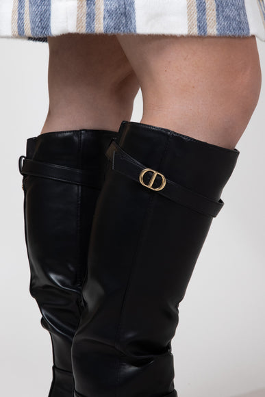 Top Moda Alana Tall Boots for Women in Black