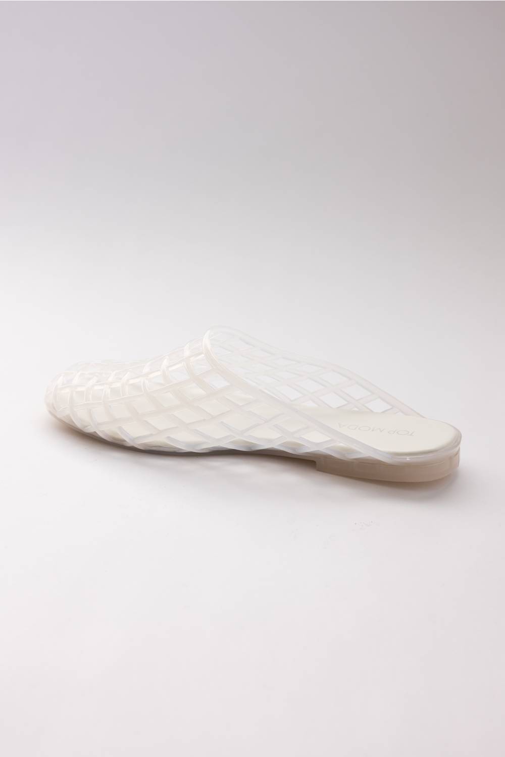 Top Moda Solar Jellie Slide Sandals for Women in White