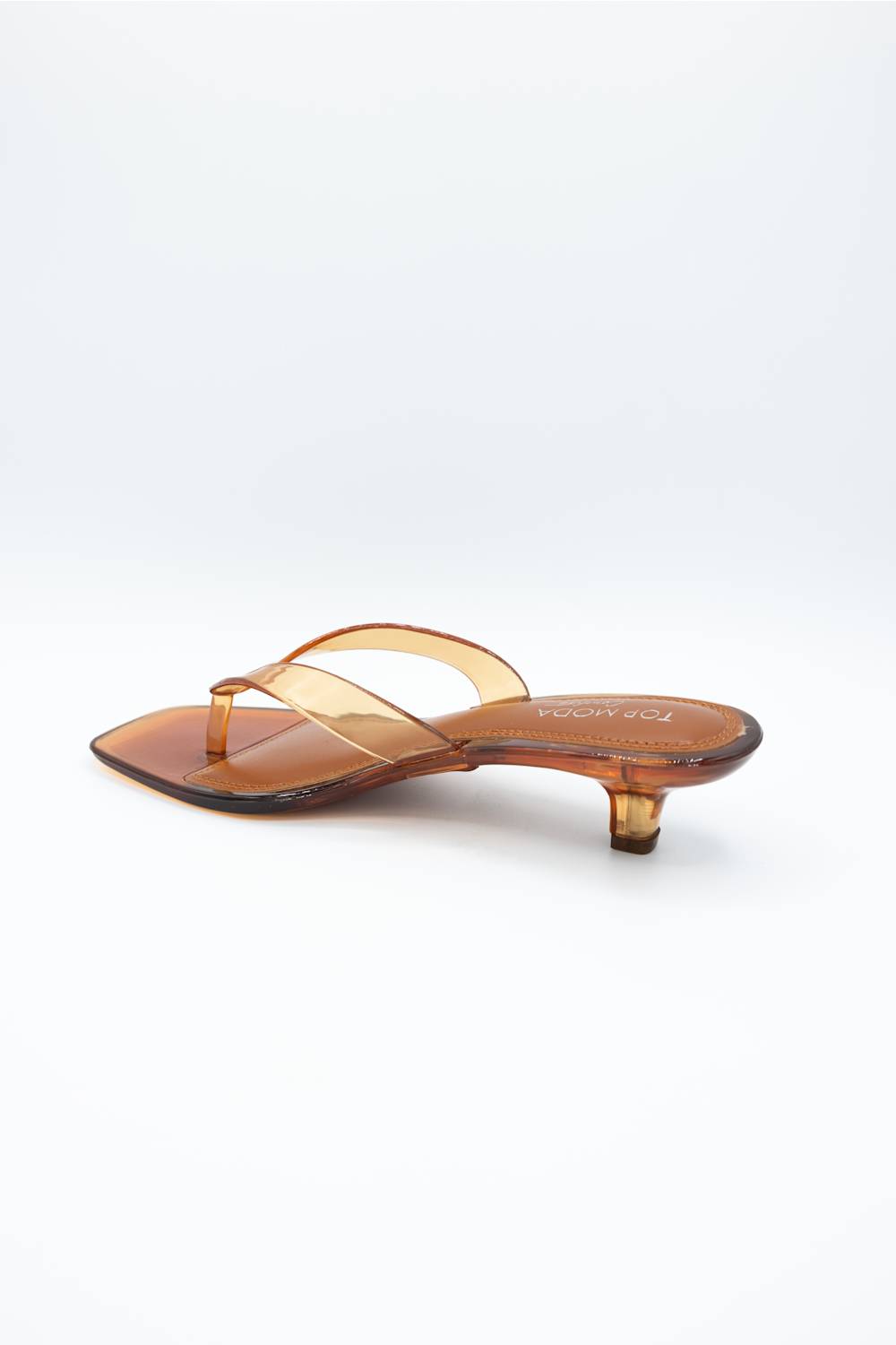 Top Moda Violet Jellie Kitten Heels for Women in Tan