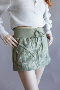 Tree Camo Mini Skort for Women in Sage Camo