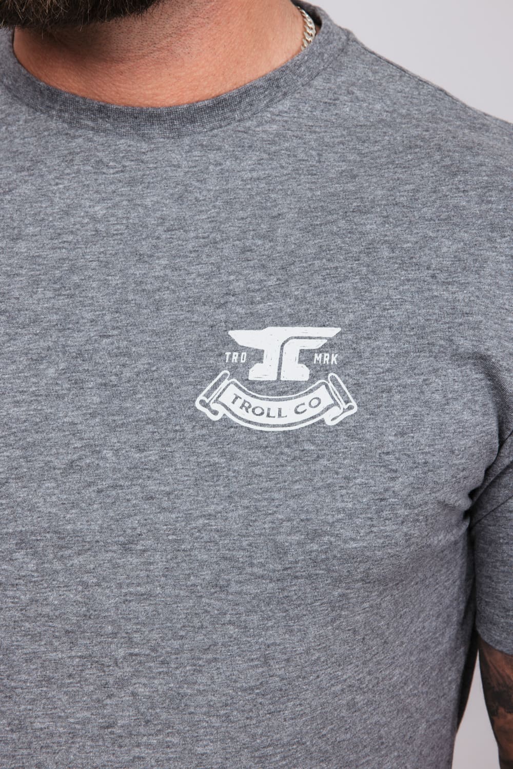 Troll Co Haggler T-Shirt for Men in Charcoal