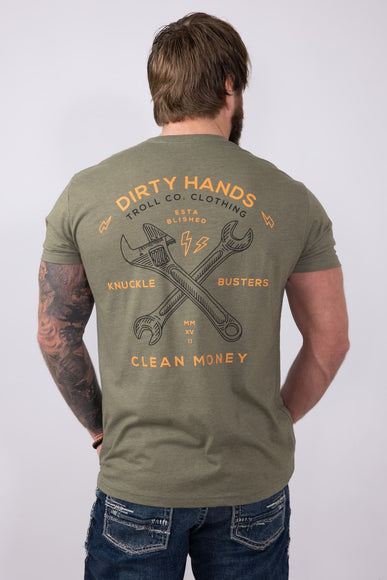Troll Co Twisting Wrenches T-Shirt for Men in Green