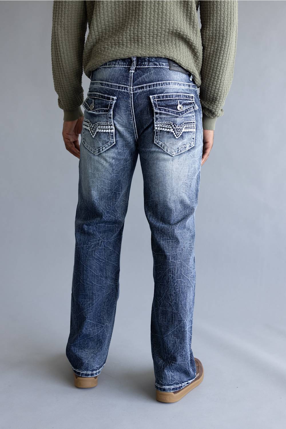 True Luck Blake Bootcut Stretch Jeans for Men