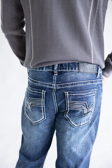 True Luck Bo Bootcut Stretch Jeans for Men