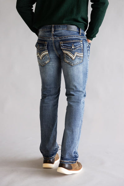 True Luck Lucian Bootcut Jeans for Men | TL24112604 – Glik's