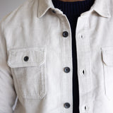 Union Corduroy Shacket for Men in Light Grey