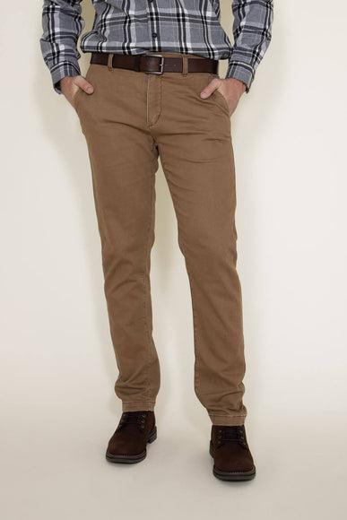 Union Lounge Chino Pants for Men in Chestnut