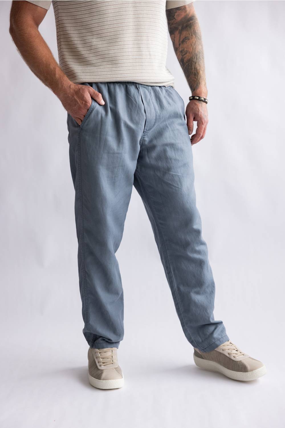 Union Pacifica Linen Pants for Men in Gravity