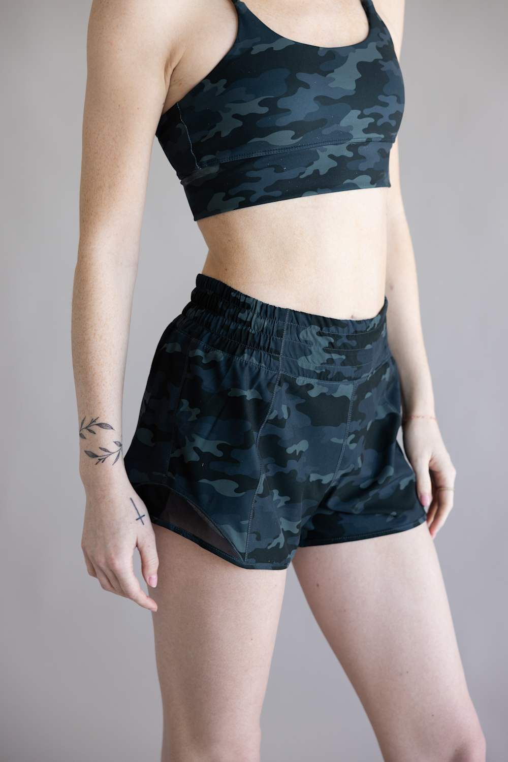 Local Girl Vista Shorts for Women in Black Camo
