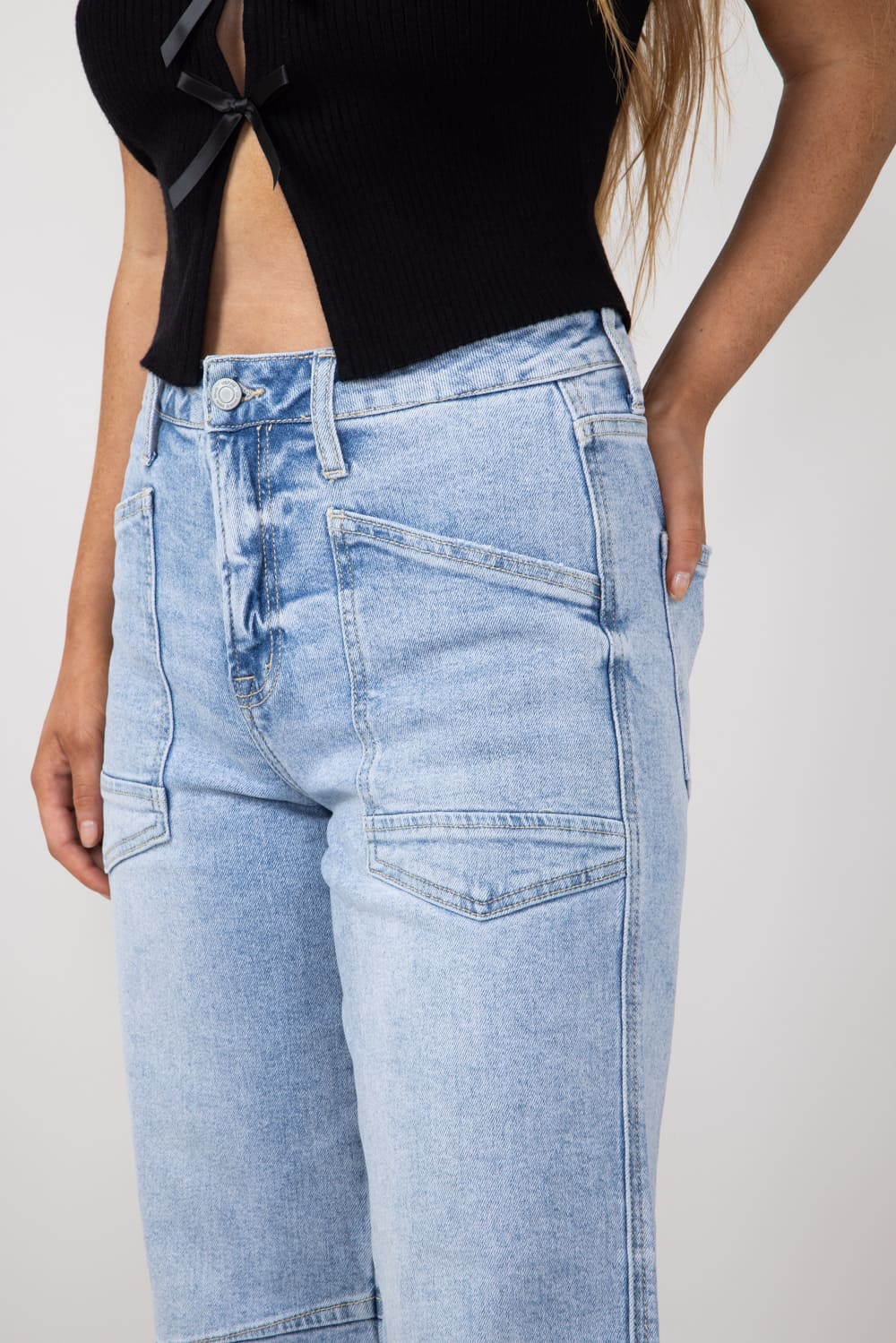 Vervet High Rise Baggy Barrel Jeans for Women