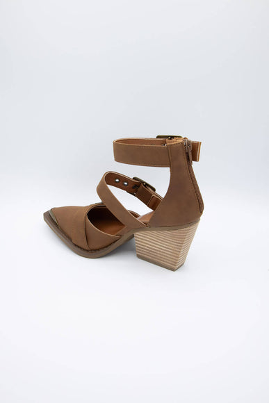 Very G Irina 3 Buckle Heels for Women in Tan
