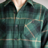 Weatherproof Vintage Faux Wool Unlined Shirt for Men in Green