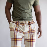 Weatherproof Silky Lounge Pants for Men in Oatmeal