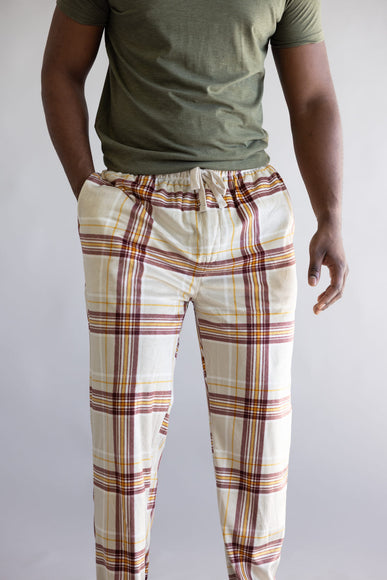 Weatherproof Silky Lounge Pants for Men in Oatmeal