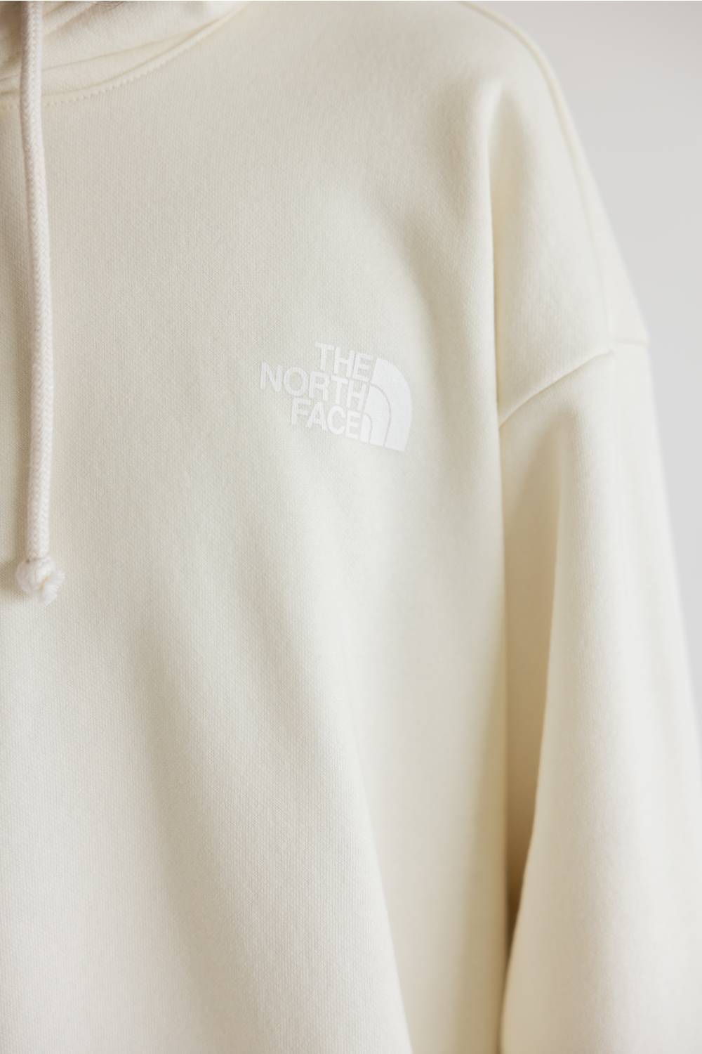 The North Face Evolution Moon Florals Oversized Hoodie in White Dune on Women