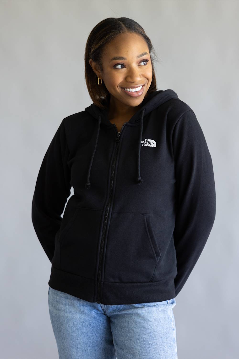 The North Face Evolution Simple Dome Full Zip Hoodie for Women in Black