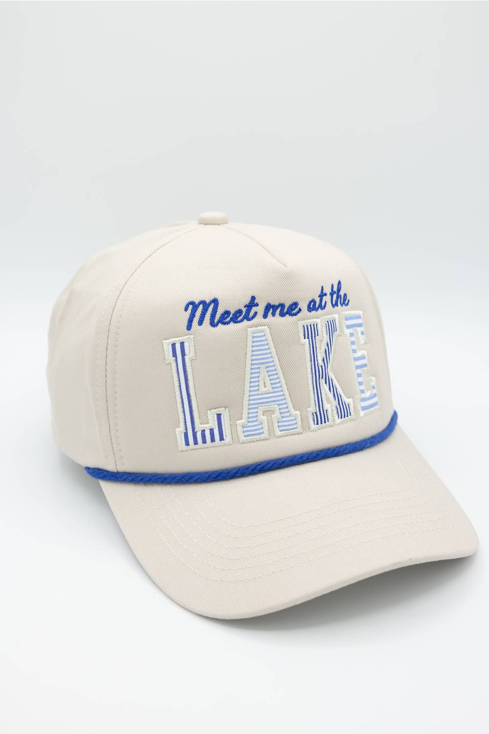 Meet Me at the Lake Trucker Hat in Beige
