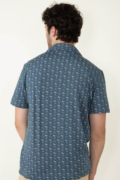WearFirst Knit Dry Martini Shirt for Men in Orion Blue