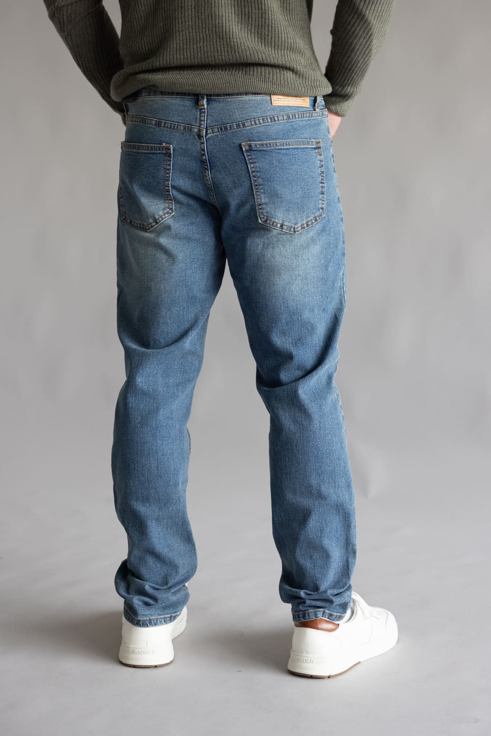 Weatherproof Vintage Athletic Jeans for Men in Rainwash