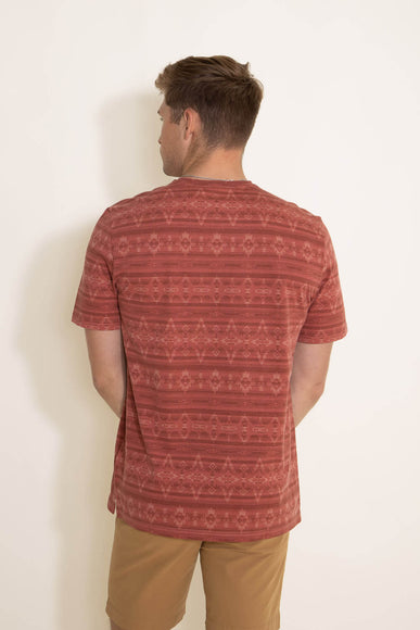 Weatherproof Vintage Knit V-Neck T-Shirt for Men in Red
