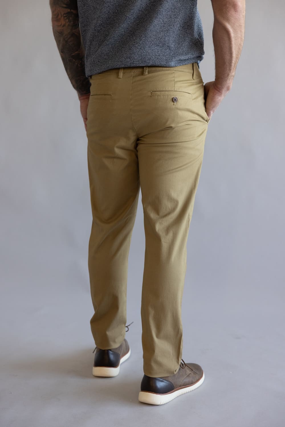 Weatherproof Vintage Leader Chino Pants for Men in Khaki