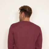 Weatherproof Vintage Long Sleeve Waffle Crewneck Shirt for Men in Red
