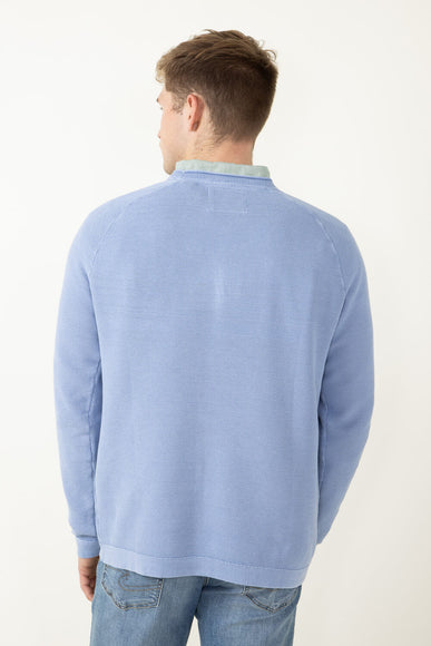 Weatherproof Vintage Stone Wash Crewneck Sweater for Men in Blue