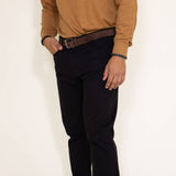 Weatherproof Vintage Stretch Twill Pants for Men in Black