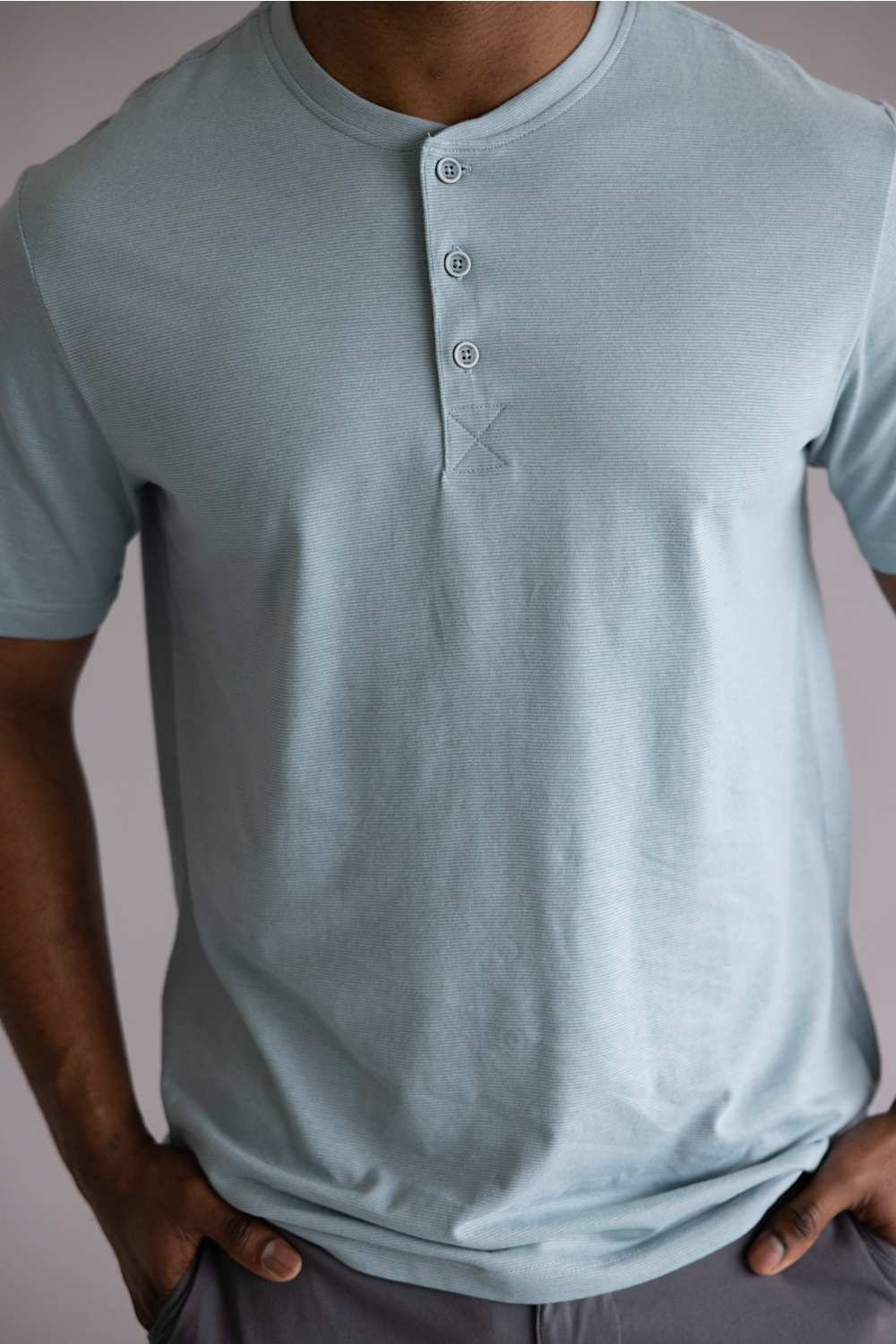 Weatherproof Vintage Sueded Jersey t shirt blue stone
