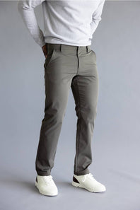 Weatherproof Vintage Tech Utility Pants for Men in Military Green
