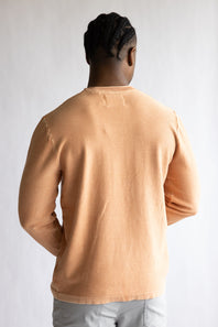 Weatherproof Vintage Twill Stonewash Roll Neck Sweater for Men in Shell Coral