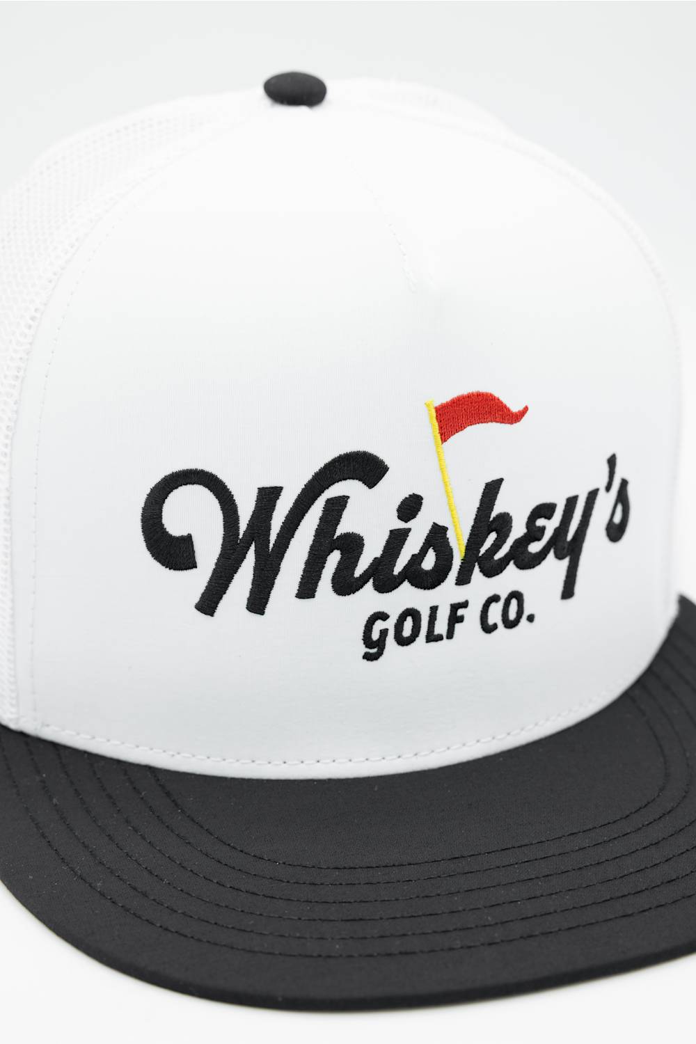 Whiskey Bent Golf Co Trucker Hat for Men in White