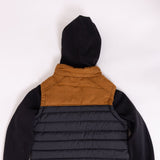 Youth Layered Vest Jacket for Boys in Black
