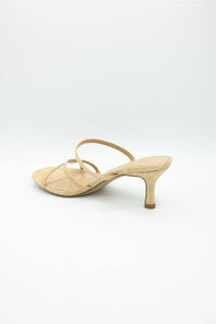 Zico Raffia Kitten Heels for Women in Natural