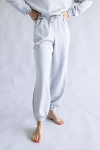 Zip Neck Super Soft Set for Women in Grey