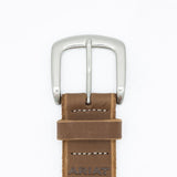 Ariat Beveled Edge Barn Belt for Men in Lite Brown