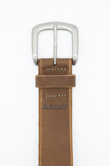 Ariat Beveled Edge Barn Belt for Men in Lite Brown