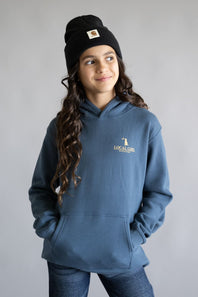 Local Girl Youth River Pup Hoodie in Blue