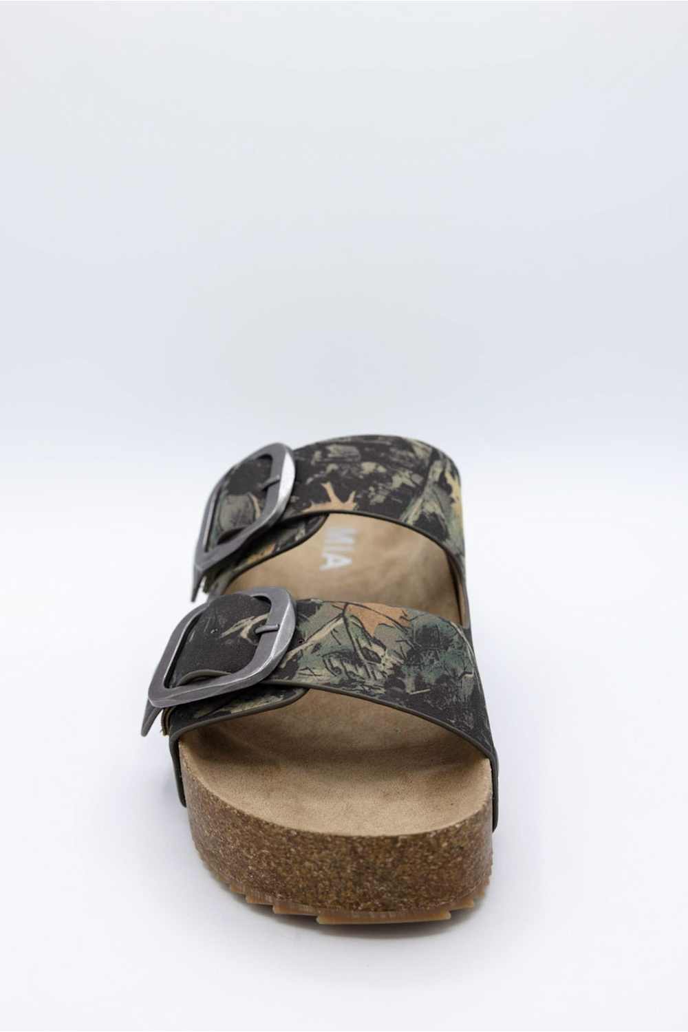 MIA Qianna Platform Sandals for Women in Camo