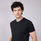 Basic Crewneck T-Shirt for Men in Black
