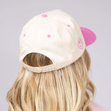 Womens Simply Southern Embroidered Sunday Funday Rope Hat for Women in Cream