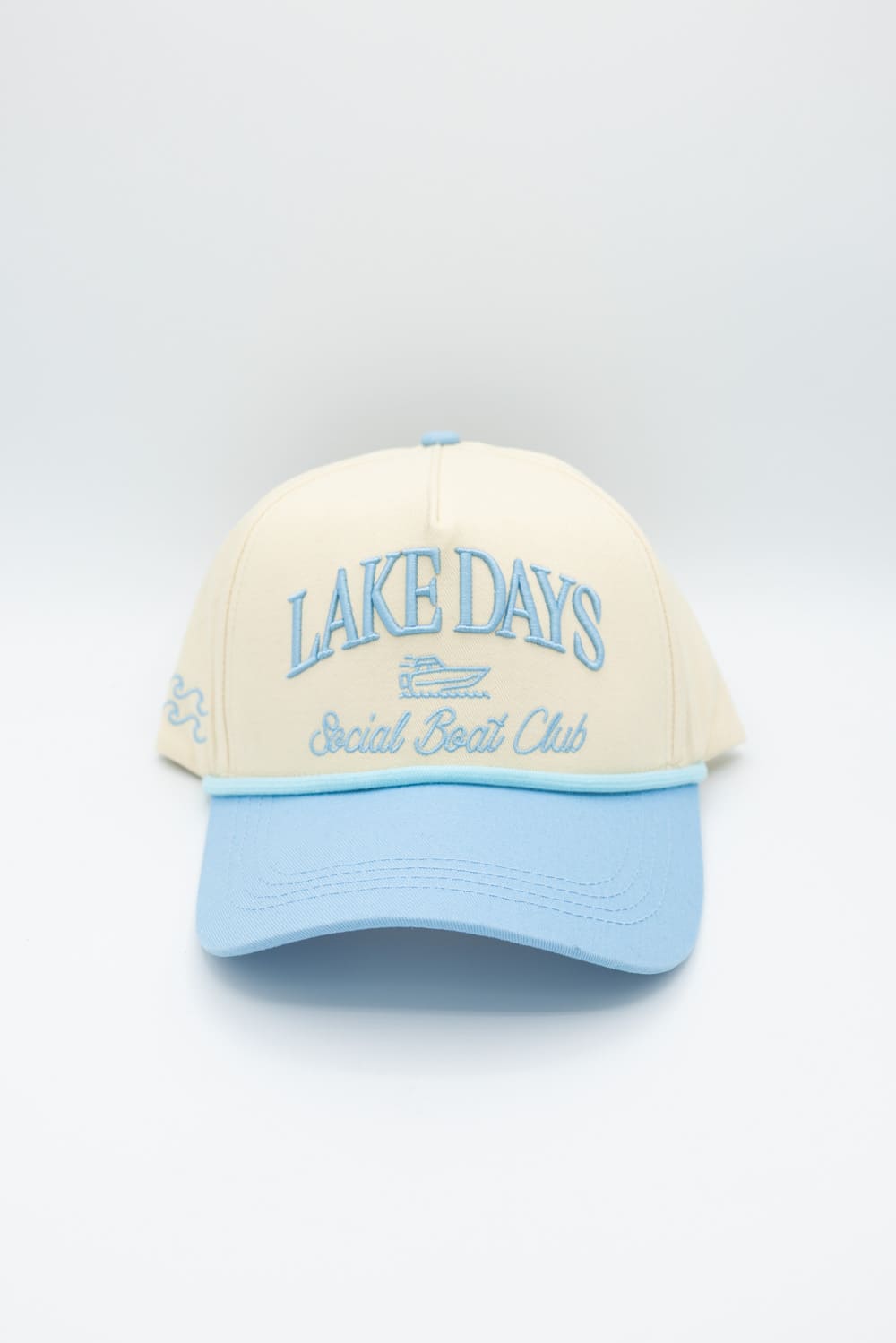 Simply Southern Embroidered Lake Hat for Women in Cream